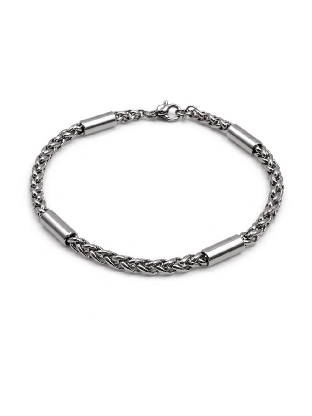 Silver Wheat Chain Bracelet
